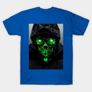 Hooded Green Mask 2 T-Shirt